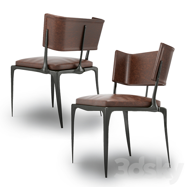 3d Models Chair Reve Dining Chair By Holly Hunt