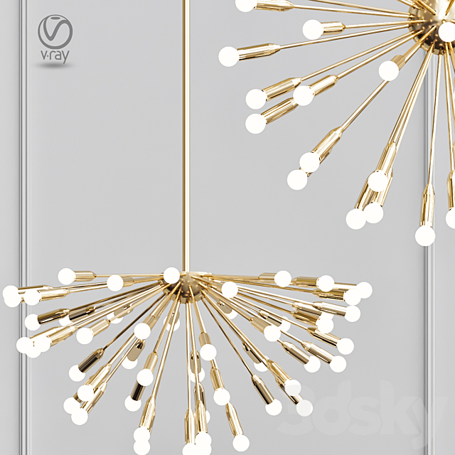 lampara sputnik icono del diseno