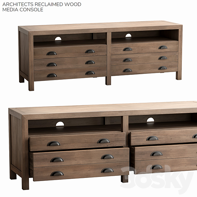 3d Models Sideboard Chest Of Drawer Pottery Barn Architects