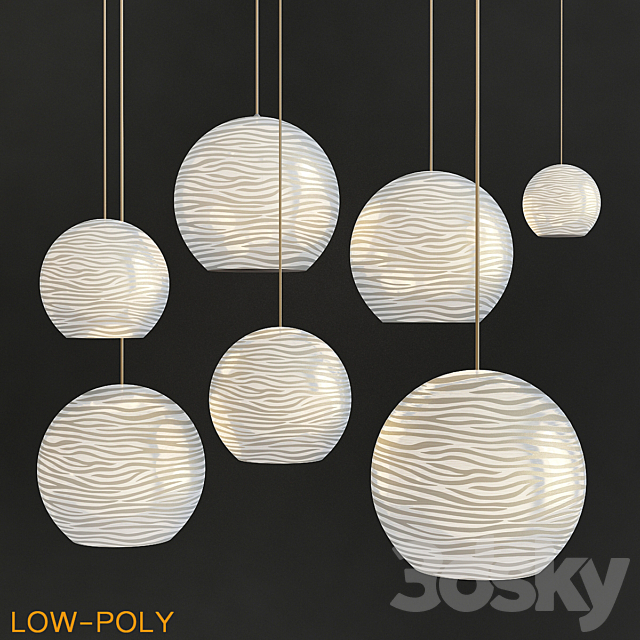 3d Models Ceiling Light Large Paper Pendant Light Shades