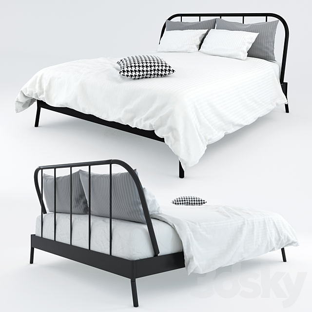 3d Models Bed Bed Kopardal Ikea