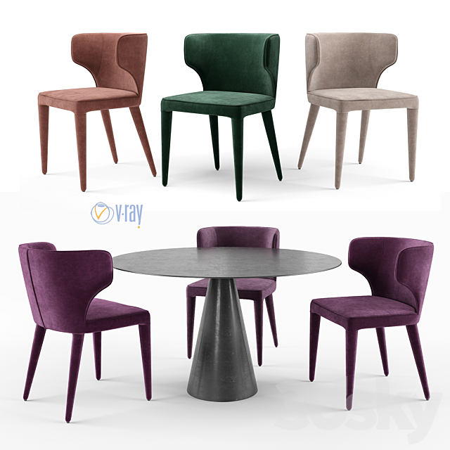 3d Models Table Chair La Redoute Am Pm Favinie Chair Mayra