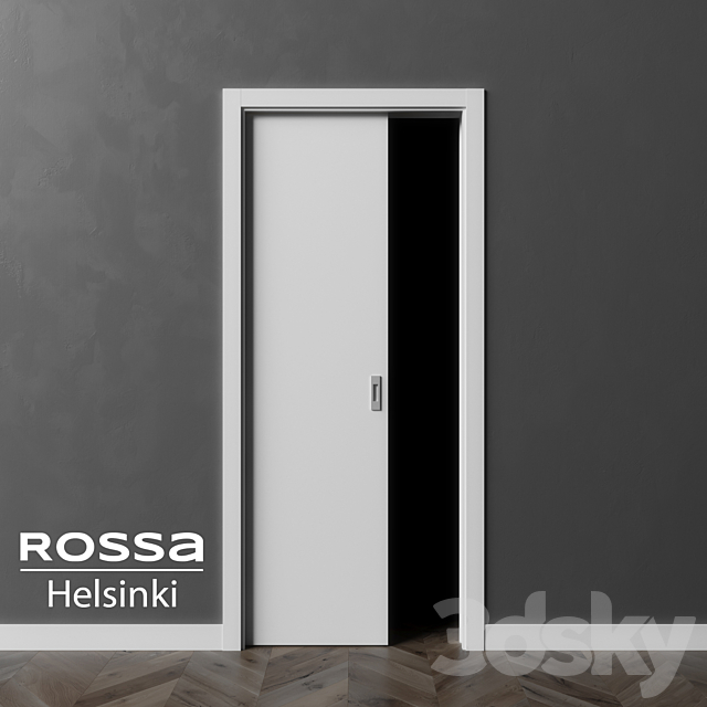 3d Models Doors Rossa Helsinki Sliding Door To Eclisse Unico