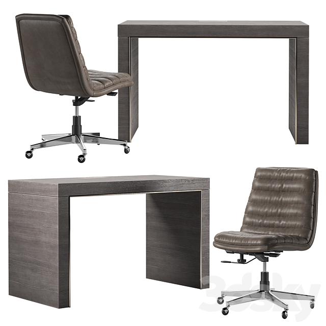 3d Models Office Furniture Hooker Furniture House Blend Desk