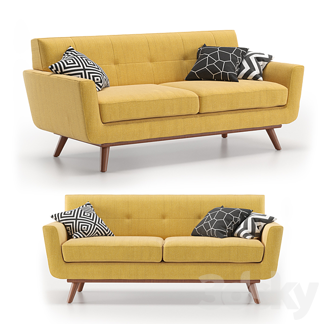 3d Models Sofa Engage Loveseat Citrus