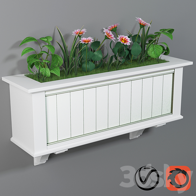 3d Models Outdoor Balcony Flower Box