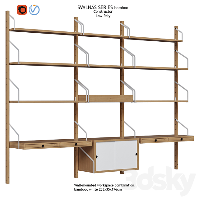 3d Models Other Storage System And Designer Svalnas Ikea Vol 11 - Ikea Wall Storage System