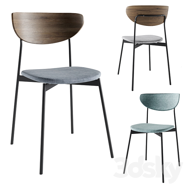 3d Models Chair West Elm Modern Petal Chair