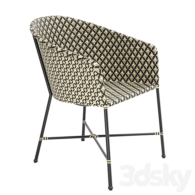 brava dining lounge wicker chair
