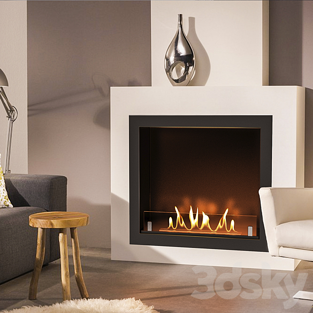 3d Models Fireplace Built In Biofireplace Fireplace