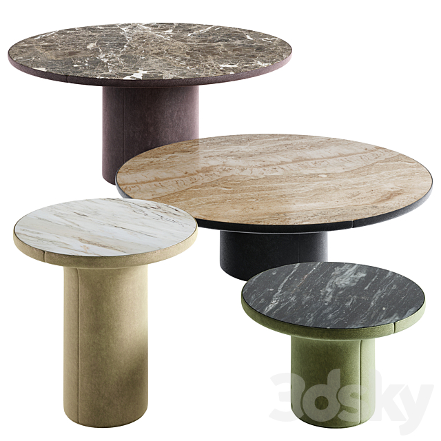 3d models: Table - Round table re longhi