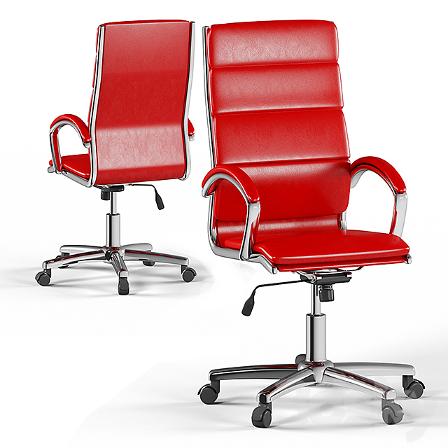 Red Leather Executive Office Chair, Red Leather Office Chair