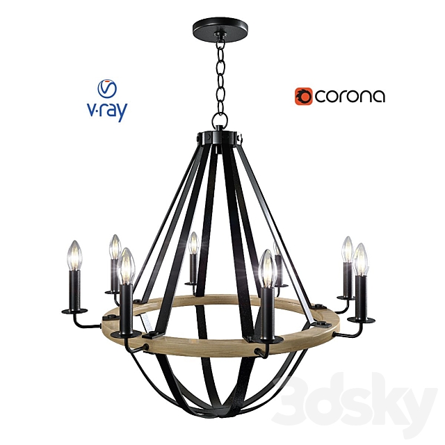 3d Models Ceiling Light Bartlett Model Of A Ceiling Lamp From