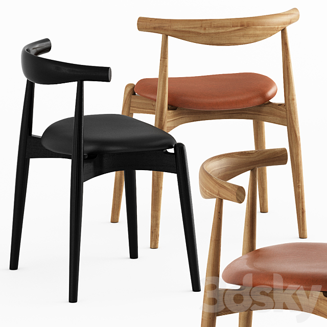 3d Models Chair Carl Hansen Ch20 Elbow Chair