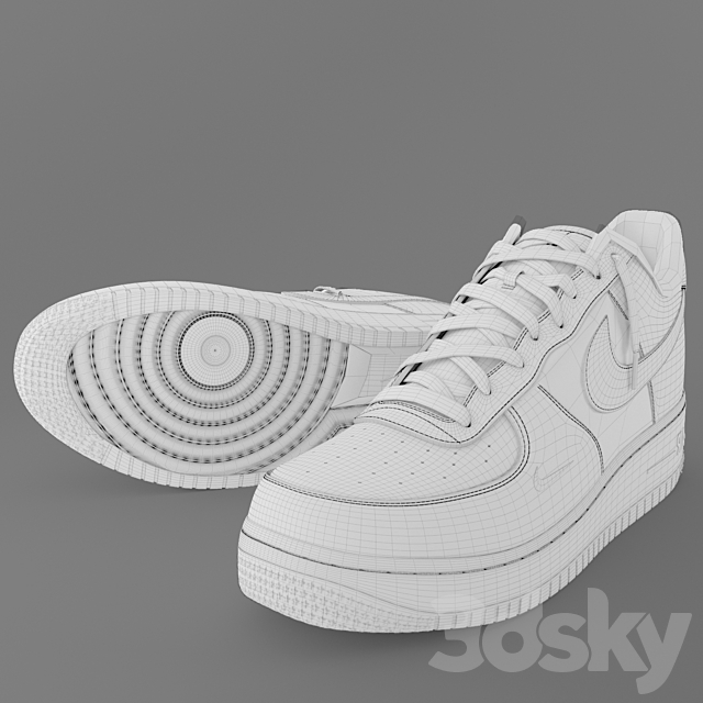 nike air force 3d model