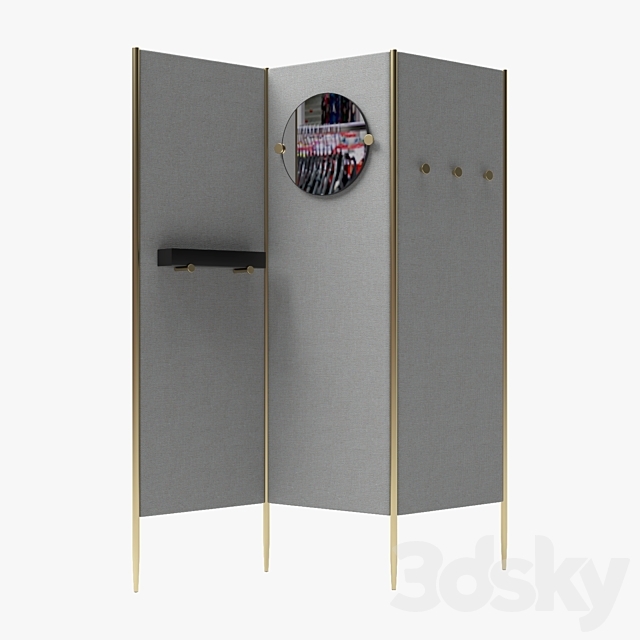 3d models: Other - West Elm / Colette Room Divider