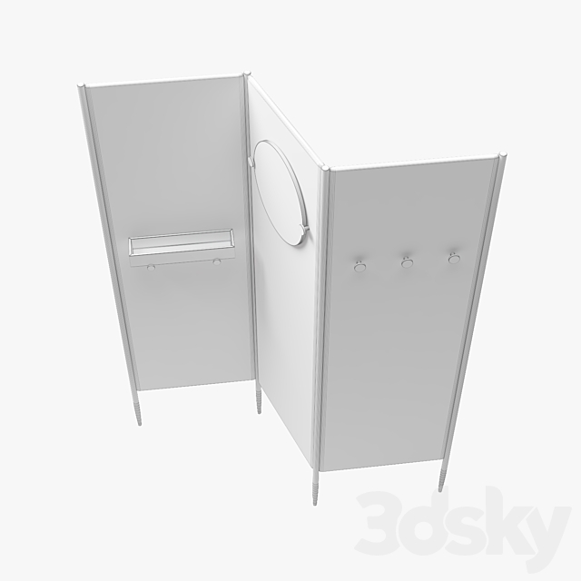 3d models: Other - West Elm / Colette Room Divider