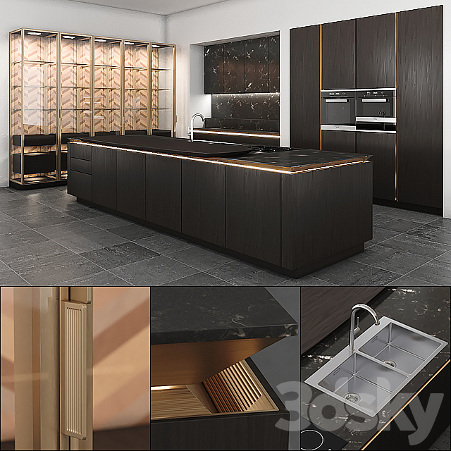 Siematic Slx Pure Kitchen 3d Models, Siematic Kitchen Cupboards