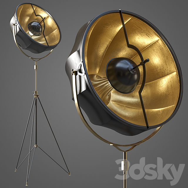3d Models Floor Lamp Rh Fortuny Studio 76 Floor Lamp Rh Fortuny Studio 76, Fortuny Studio 76 Floor Lamp
