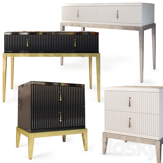3d Models Console Chest Console And Nightstand Sidney Dresser Nightstand By Cavio Casa