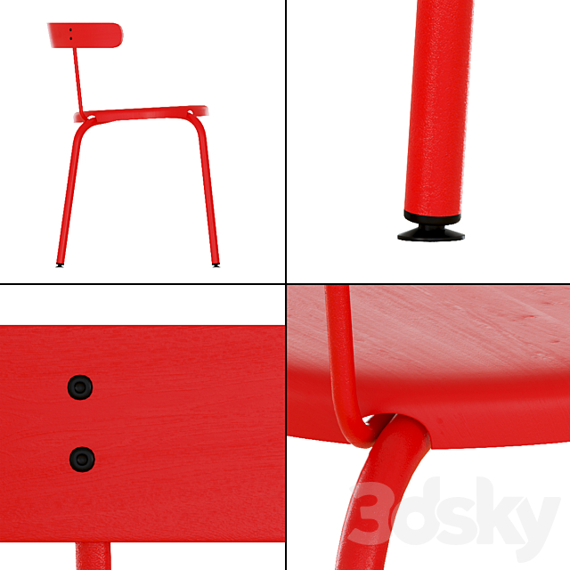 3d Models Table Chair Ikea Tranaro Table And Yngvar Chairs