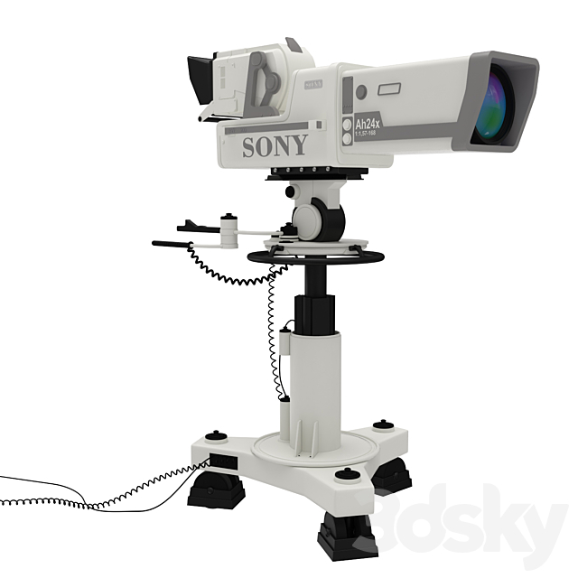 3d Models Pc Other Electronics Sony Bvp 900 Studio Camera