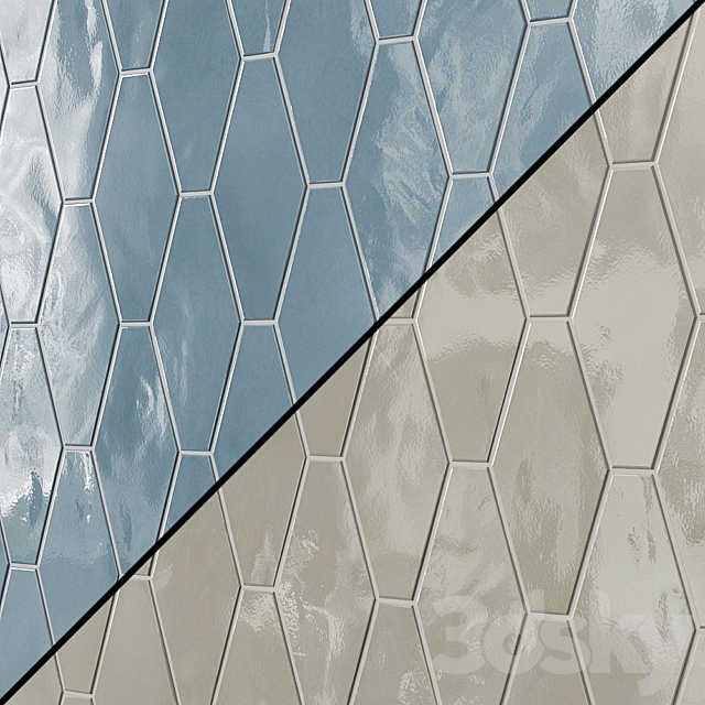 3d models: Tile - Manchester Hexagon Ceramic Tile