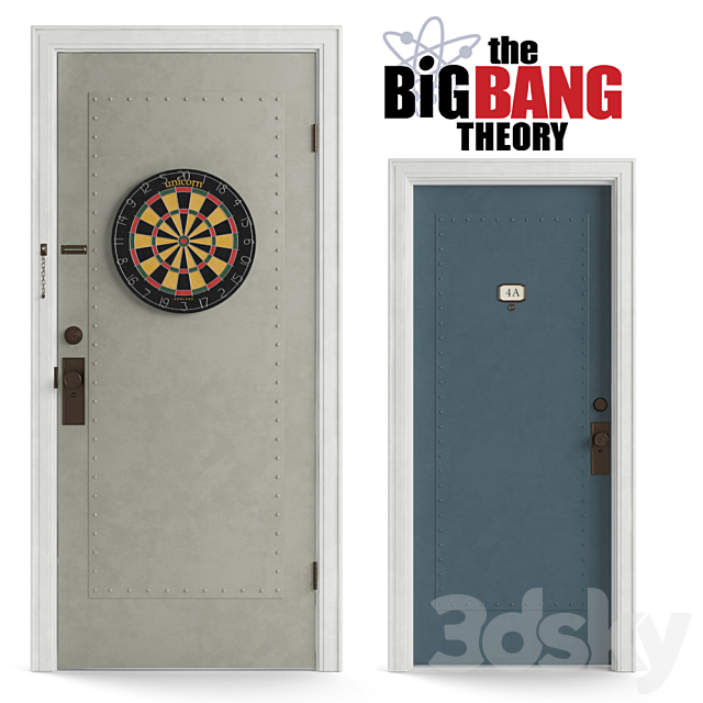 3d Models Doors The Big Bang Theory Door