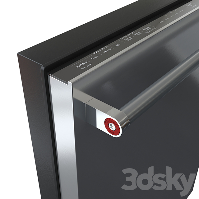 3d models: Kitchen appliance - DishWasher_KitchenAid_KDTE254ESS