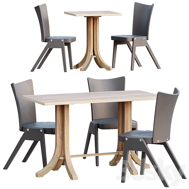 3d Models Table Chair Ave Roman And Williams Guild Angelica