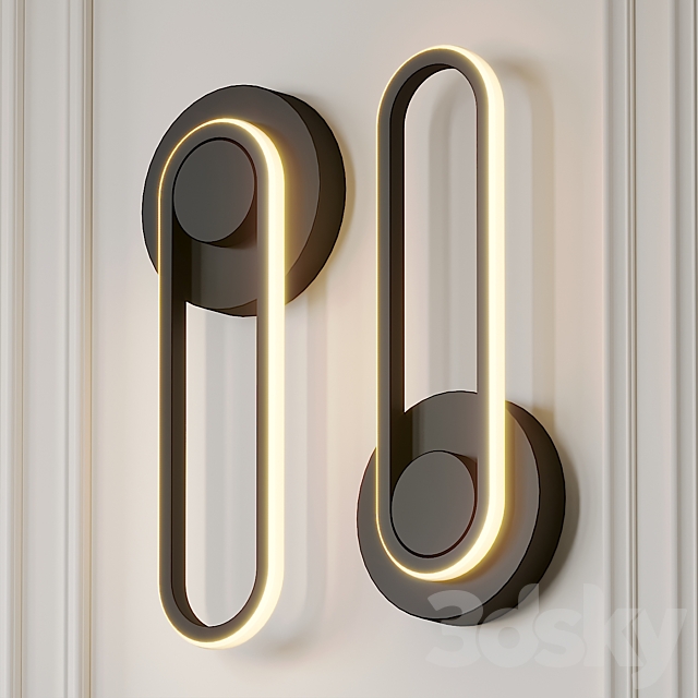 3d Models Wall Light Modern Iron Wall Lamp