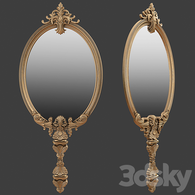 3d Models Mirror Boca Do Lobo Mirror Marie Antoinette