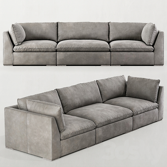Wallpaper 3d Models Sofa Rh Costera Modular Leather Sofa Desktop Wallpaper