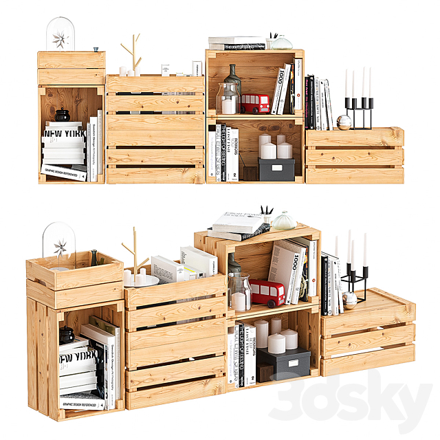 3d Models Decorative Set Ikea Knagglig Decor