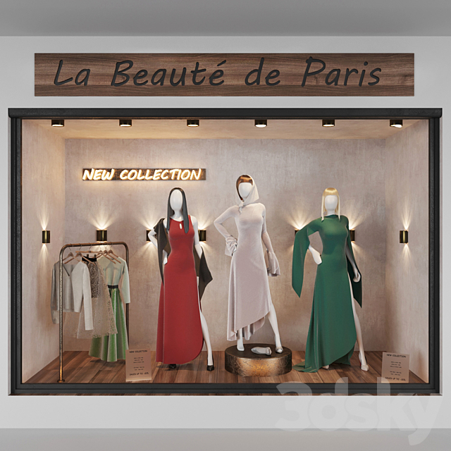 3d Models Shop Dress Shop Front