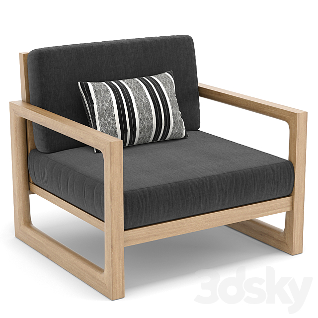 3d Models Arm Chair Rh Outdoor Navaro Armchair