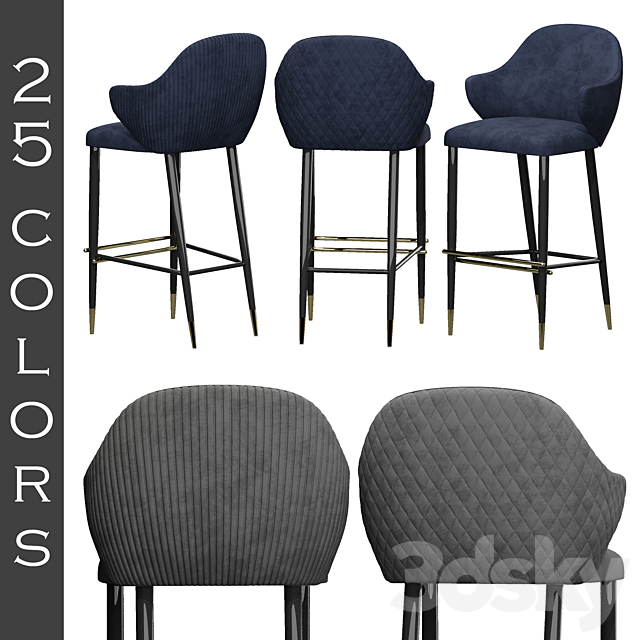 3d Models Chair Bar Stool Capital Collection Diva