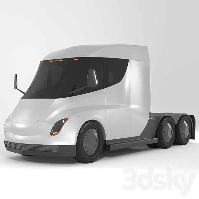 3d Models Transport Tesla Semi Truck