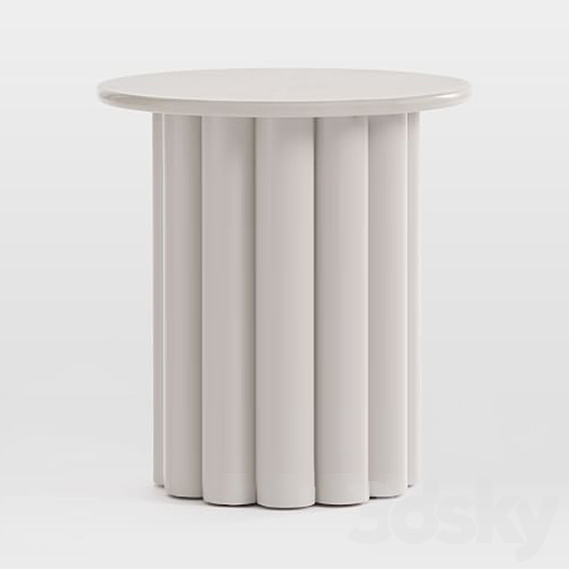 Hera Side Table - Semi-Circle - Table - 3D Models