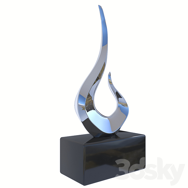 3d Models Sculpture Ceramic Abstract Swirl Sculpture Standifer