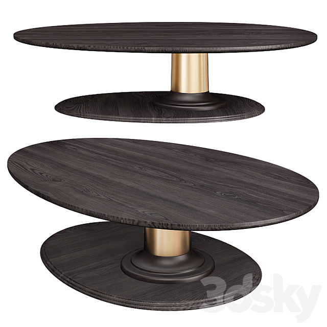 Short Coffee Table - Danish Coffee Table Long Short Slats - Design by sebastian scherer available in the following colours: