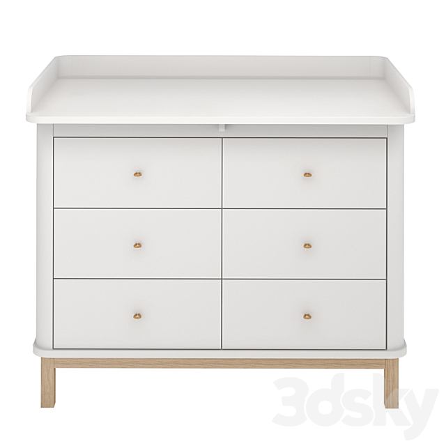 Models Miscellaneous Oliver Furniture Wood Nursery Dresser 6 Oliver Furniture Wood Nursery Dresser 6