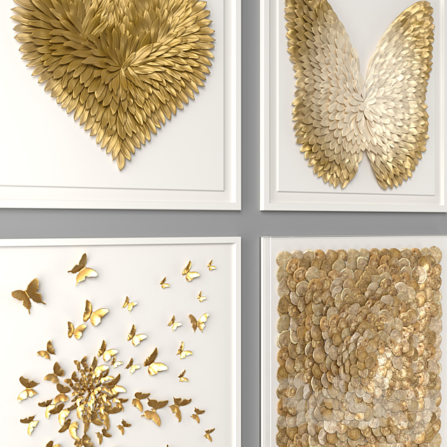 3d Models Frame Wall Decor Restoration Hardware