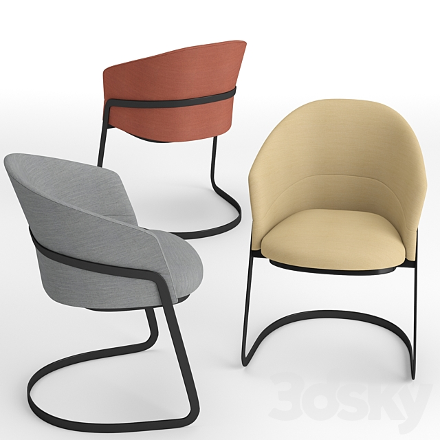3d Models Chair Viccarbe Copa Cantilever Base Chair Copa to wynik niestrudzonego poszukiwania komfortu przez marke viccarbe. chair viccarbe copa cantilever base chair