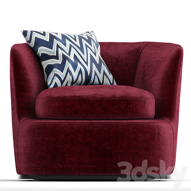 3d models: Arm chair - Armchair Maxalto Apollo b & b Italia