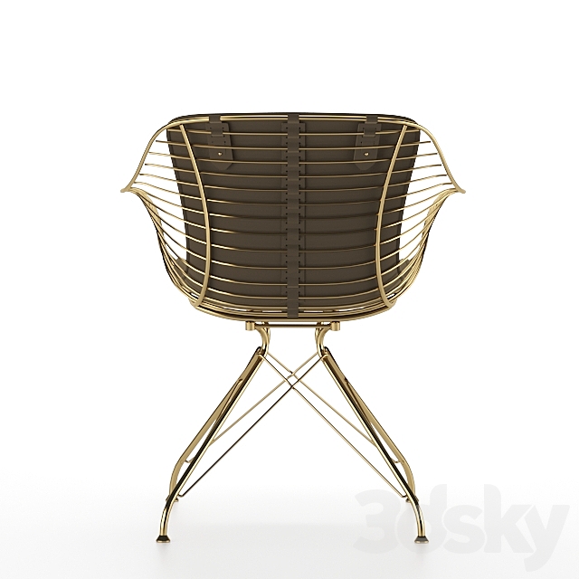 Wire Dining Chair Overgaard & Dyrman Chair 3D Models