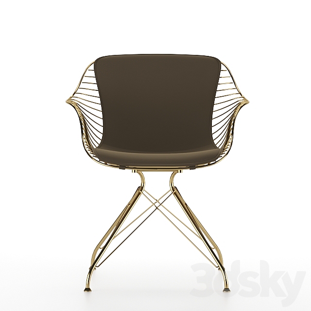 Wire Dining Chair Overgaard & Dyrman Chair 3D Models