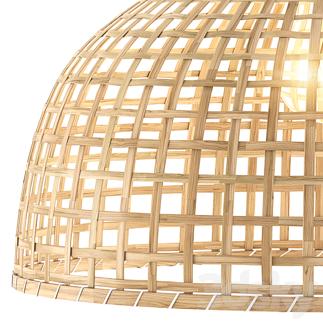 3d Models Chandelier Gottorp Pendant Lamp Shade Bamboo Ikea