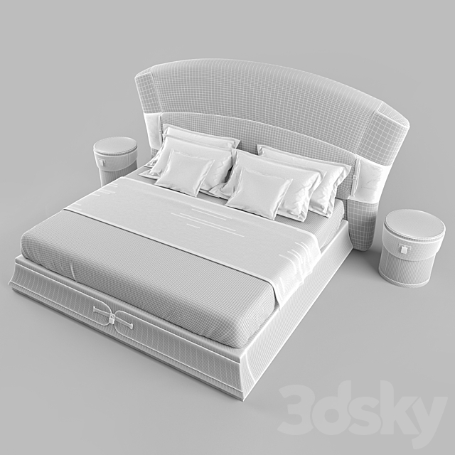 3d models Bed Turri Vogue Bed Set