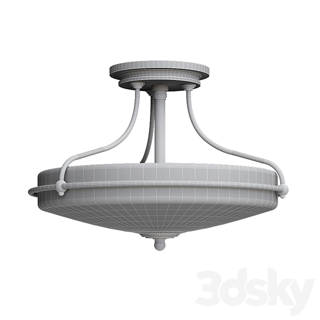 3d Models Ceiling Lamp Brayden Studio Helsley 3 Light Semi Flush Mount Reviews Wayfair - Wayfair Semi Flush Ceiling Lights